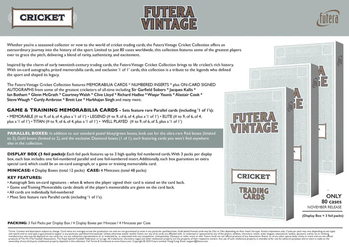 Futera Vintage Cricket Hobby Box 2024