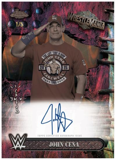 Topps Chrome WWE Cactus Jack x Wrestlemania Box 2025