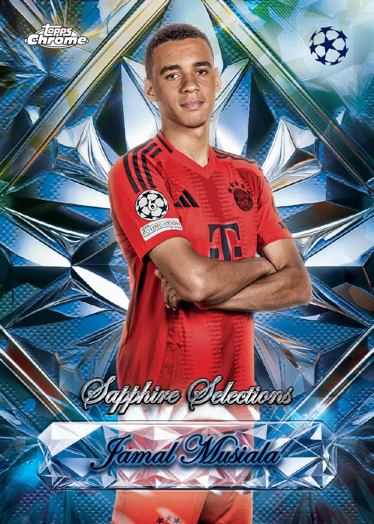 Topps Chrome Sapphire UEFA Club Competitions Hobby Box 2024/25