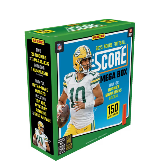 Panini Score Football Trading Cards Mega Box 2025