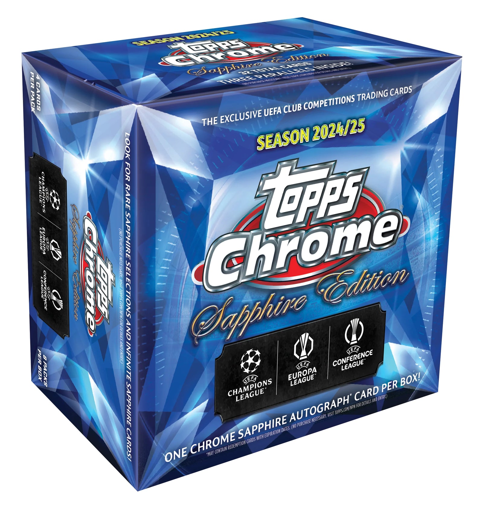 Topps Chrome Sapphire UEFA Club Competitions Hobby Box 2024/25