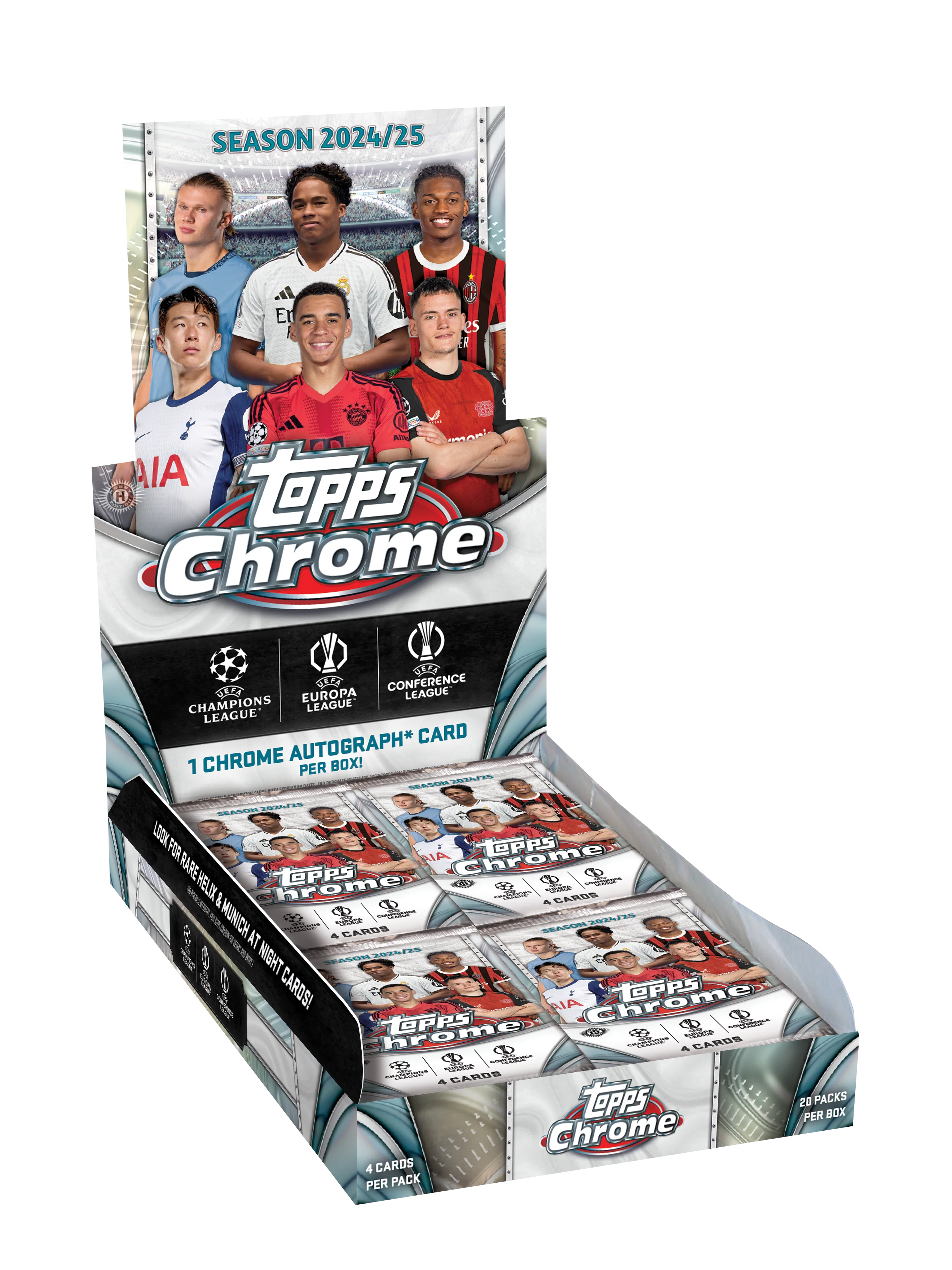 Topps Chrome UEFA Club Competitions Hobby Box 2024-25