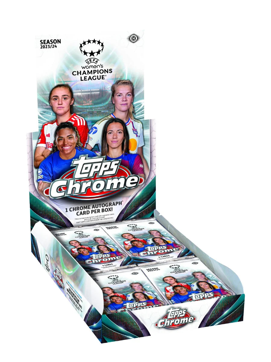 Topps Chrome UEFA Women's Champions League Hobby Box 2023-24