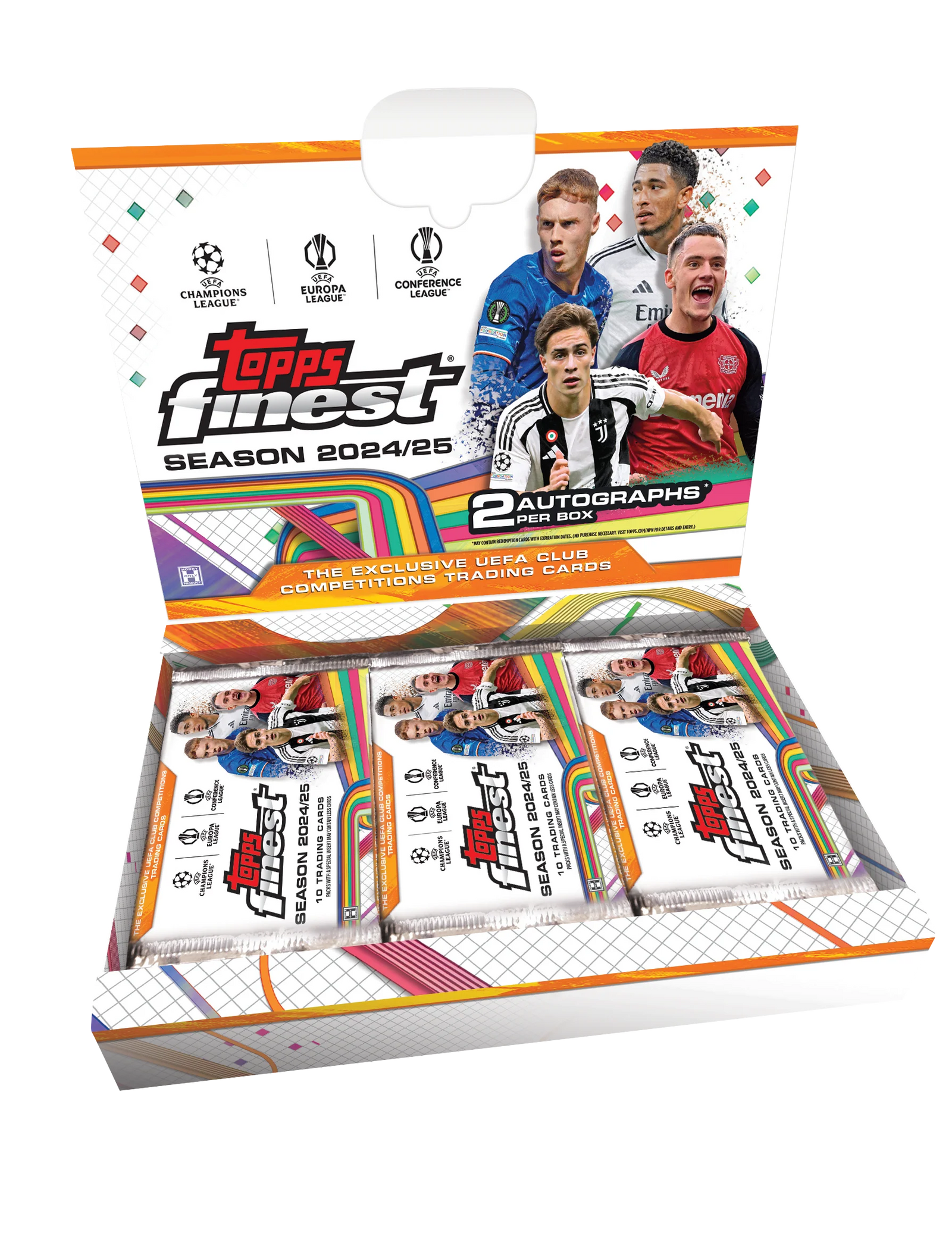 Topps Finest UEFA Club Competitions Hobby Box 2024/25